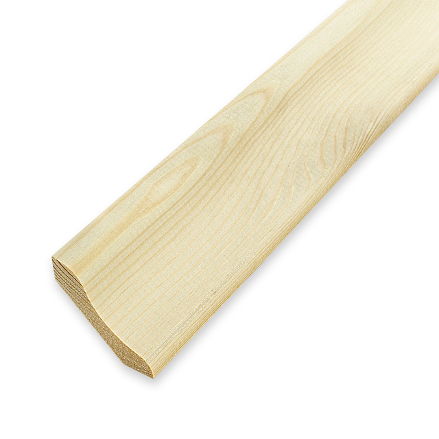 Плинтус деревянный гладкий ПГС-60