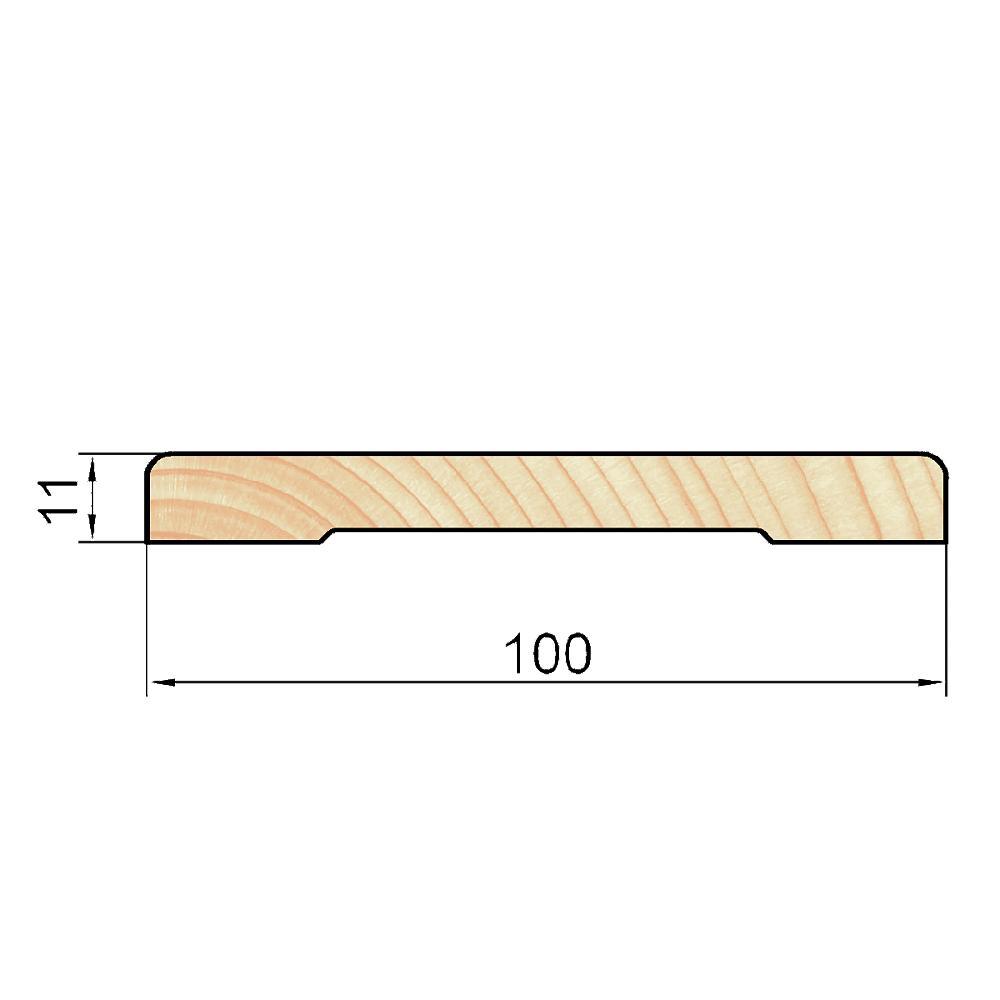 Наличник гладкий, НГС-100