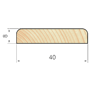 Наличник гладкий, НГС-40
