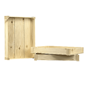 Ящик деревянный реечный 400х300х55 мм